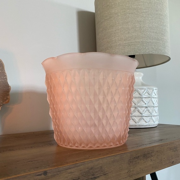 Beautiful vintage frosted glass planter/ice bucket - Picture 3 of 7